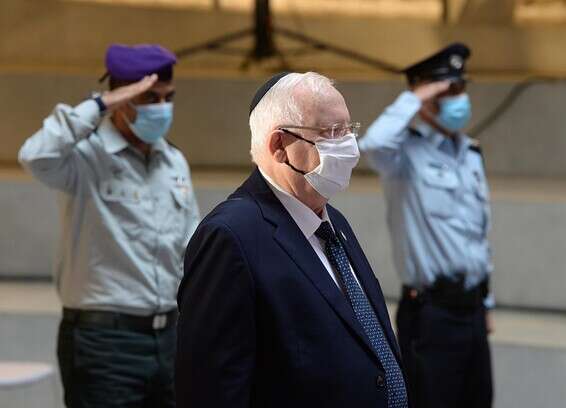 הנשיא ריבלין בטקס הבוקר // צילום: מארק ניימן, לע"מ